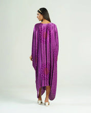 Purple Kaftan Bandhej