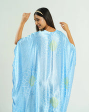Sky Blue Kaftan Bandhej