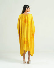 Yellow Kaftan Bandhej