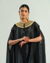 Bandhej Black & Gold Kurta Set