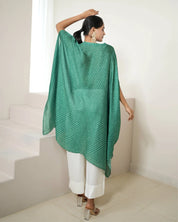 Bandhej Green & Gold Kurta Set