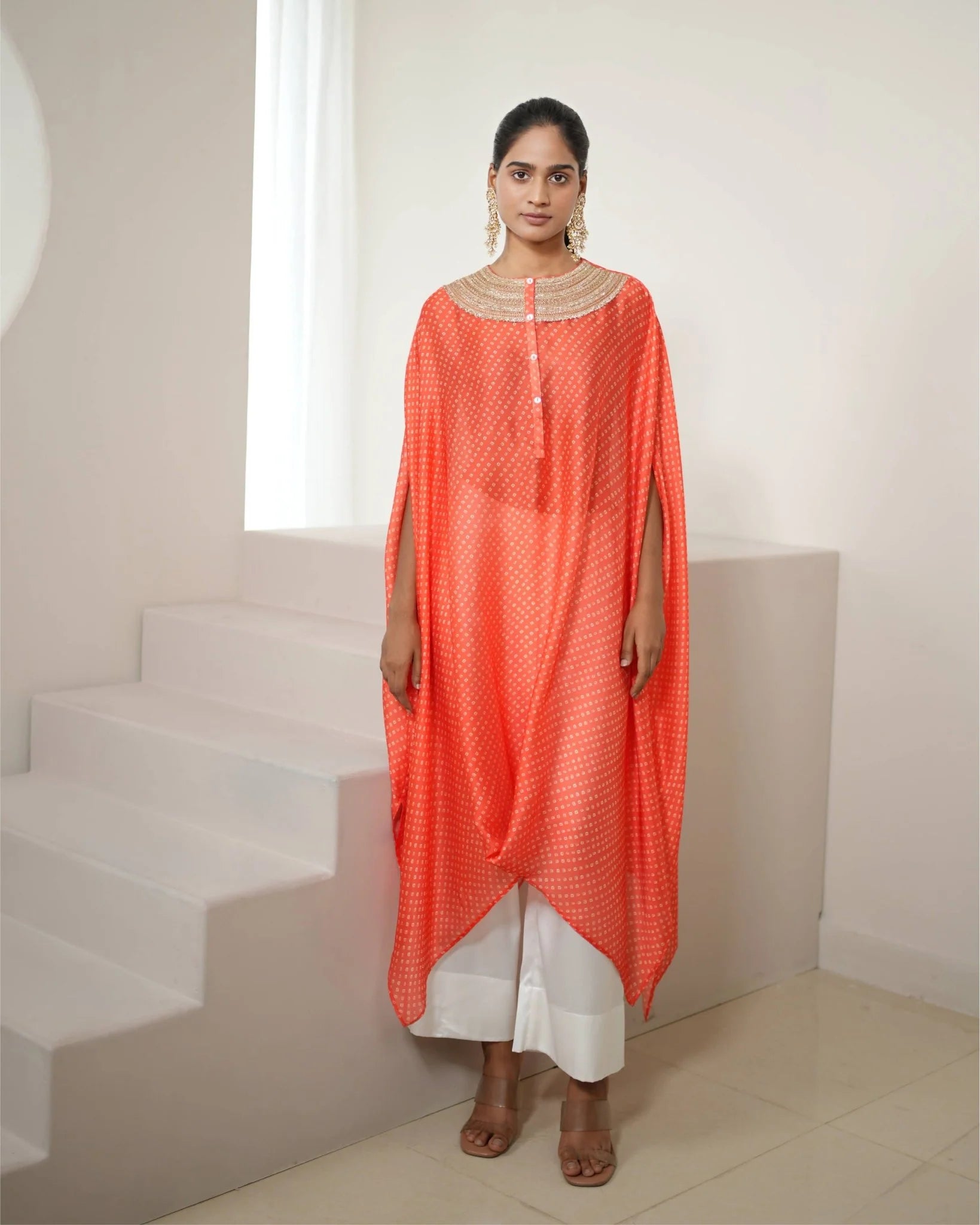 kurta-set-bandhej-orange-ivory-gold-602643.webp