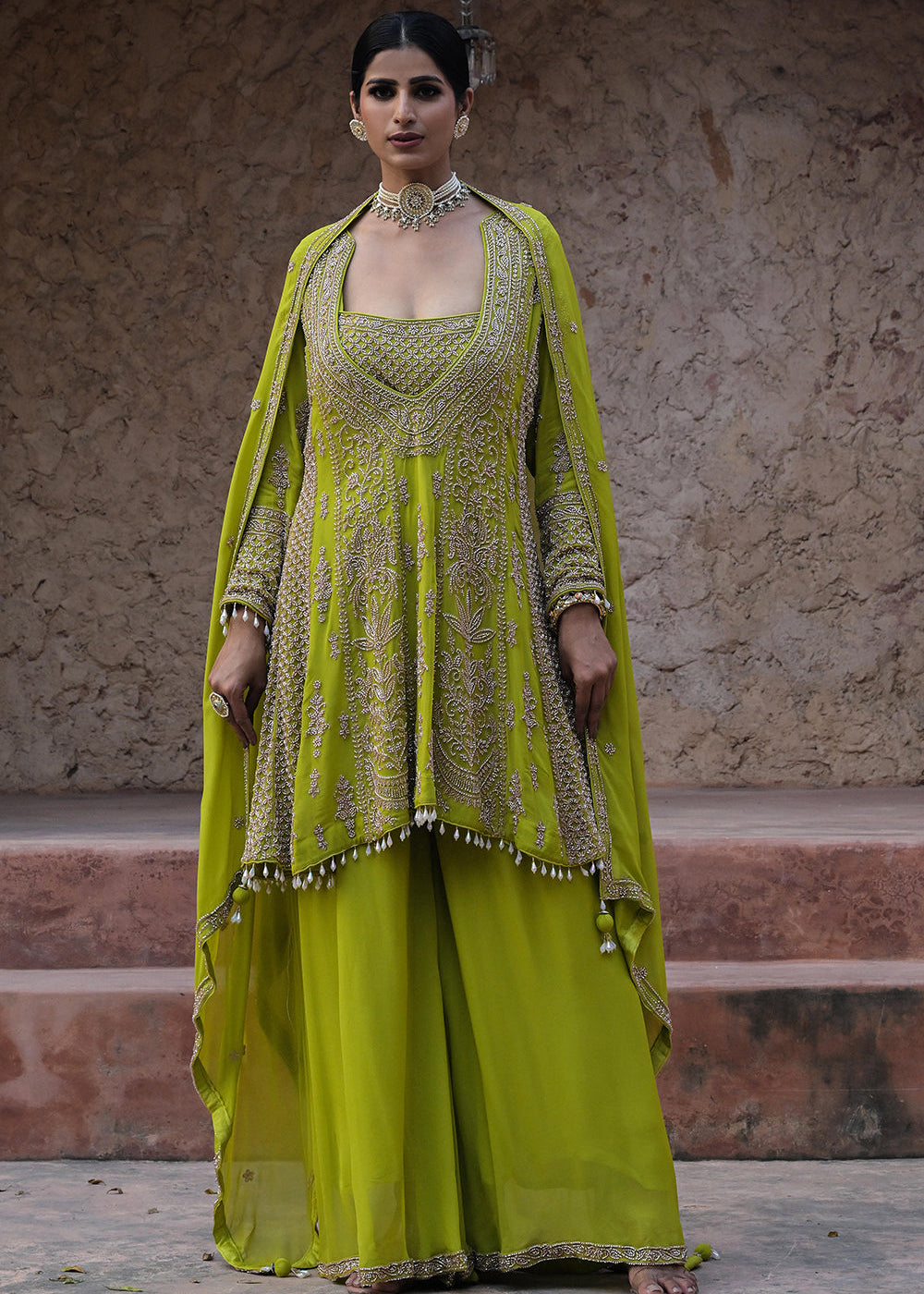 lime-green-georgette-beads-embroidered-kurta-palazzo-set-1.jpg