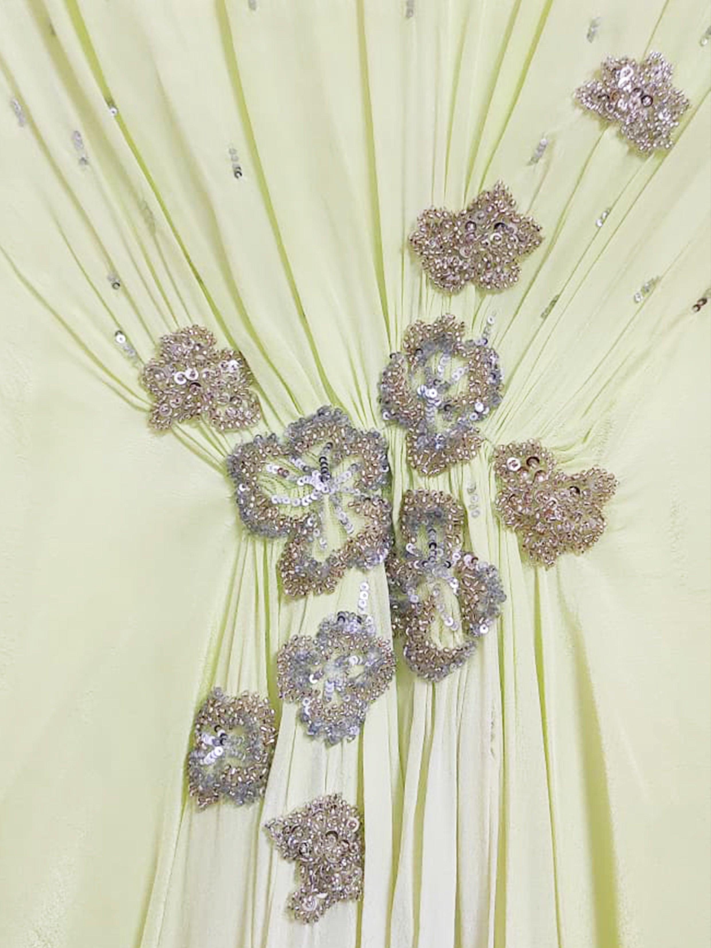 The Fleur Kaftan Lime Dress