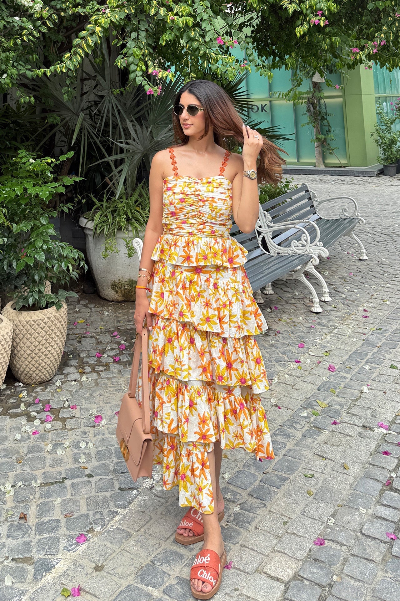 Meher Taluja in Layered Printed Dress