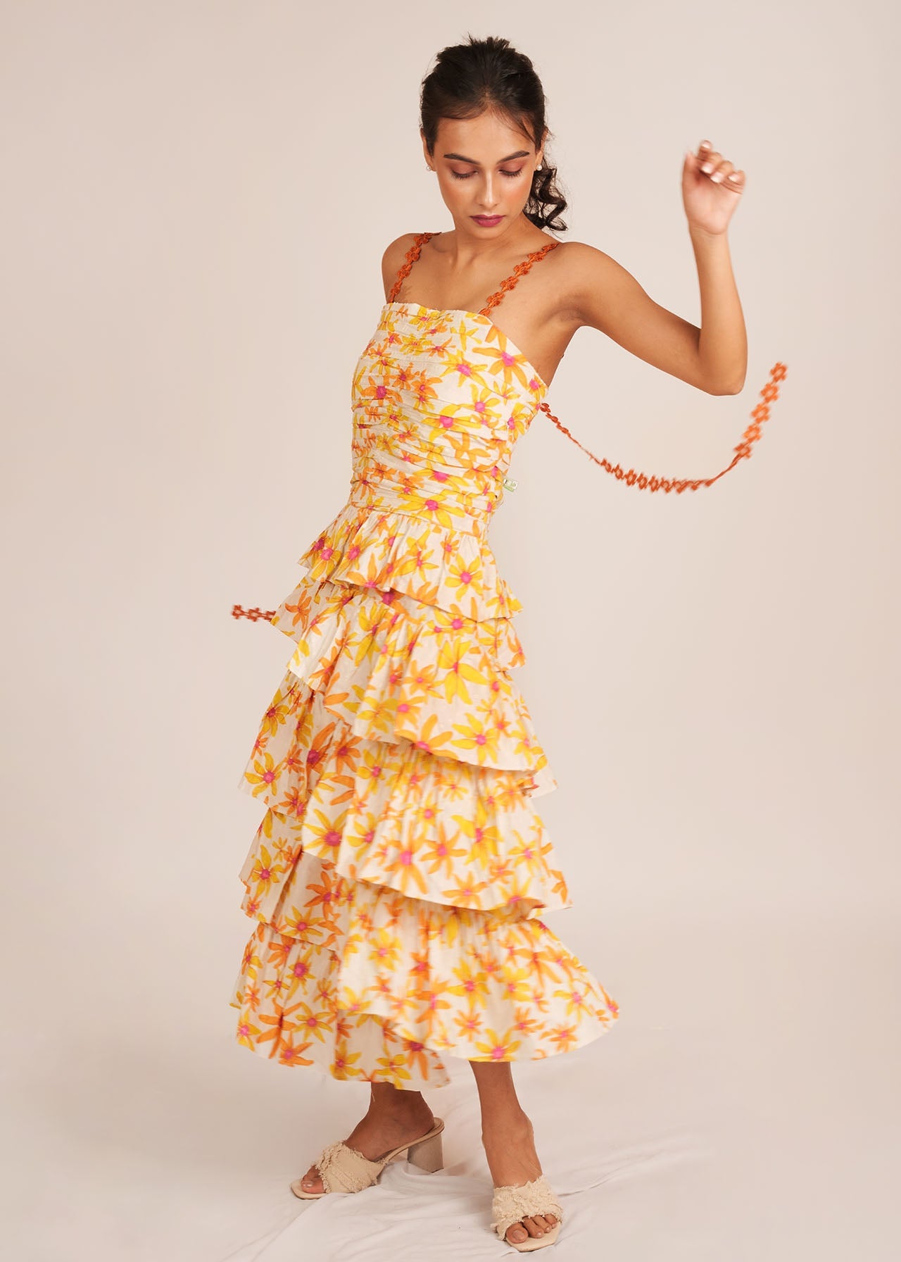 Meher Taluja in Layered Printed Dress