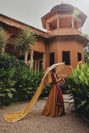 Mustard Heer Lehenga Set