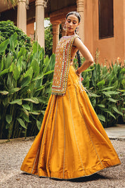 Noorvi Mustard Skirt Set