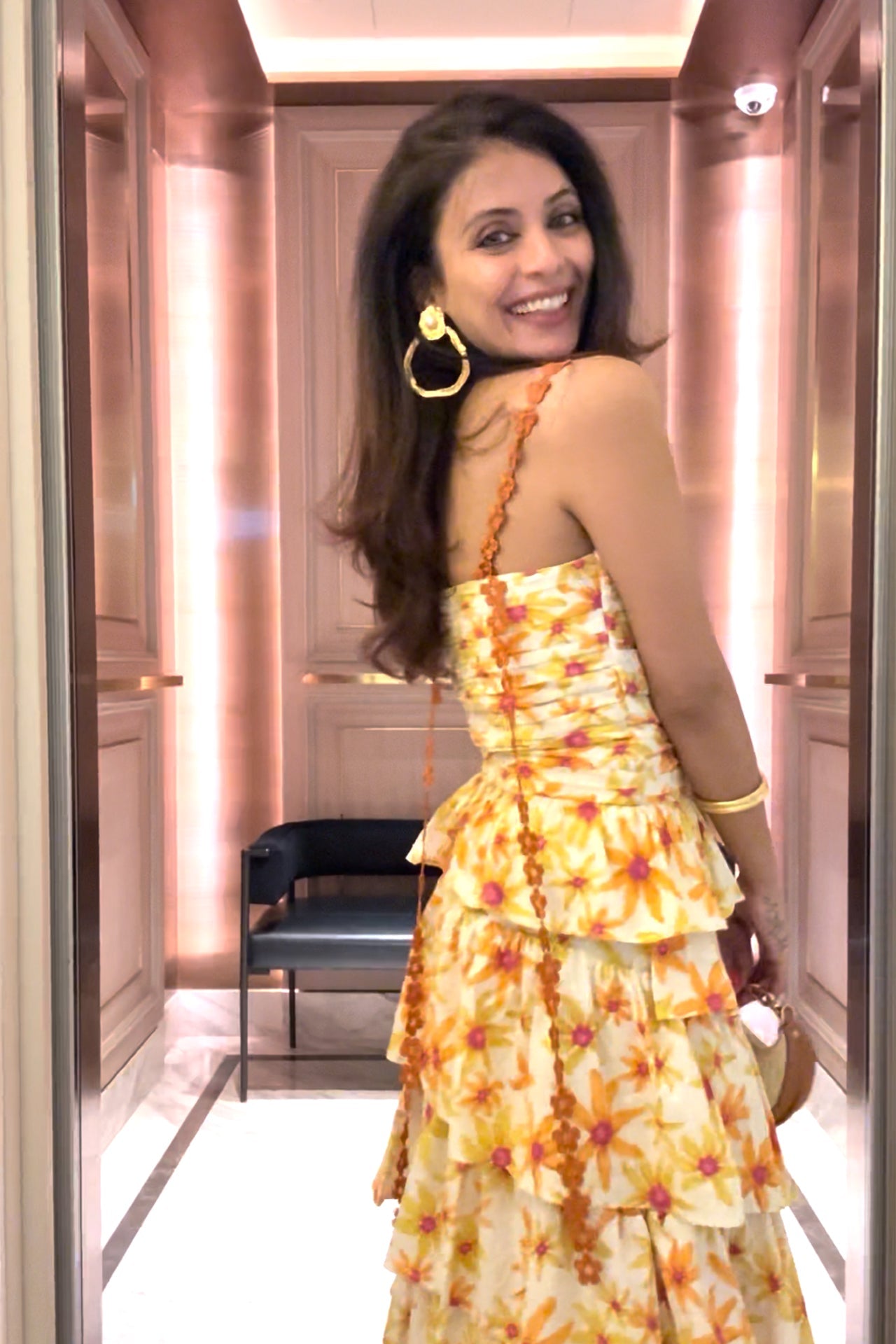 Meher Taluja in Layered Printed Dress