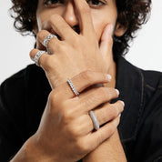 Iced Cuban Fidget Ring