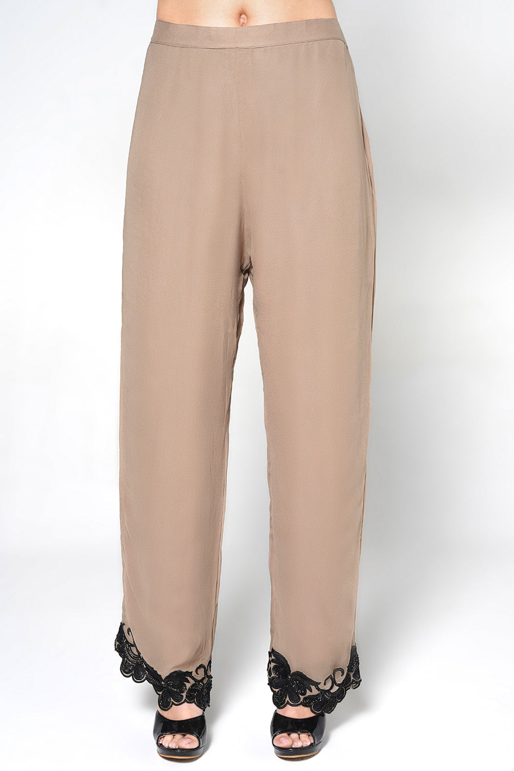 Peach Kurta Set With Sheer Dupatta