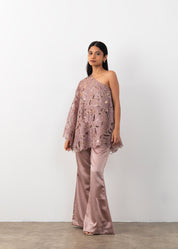 Cutwork One shoulder Co-ord
