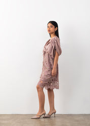 Cutwork Gather Dress