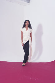 Echo Ivory Drape Top