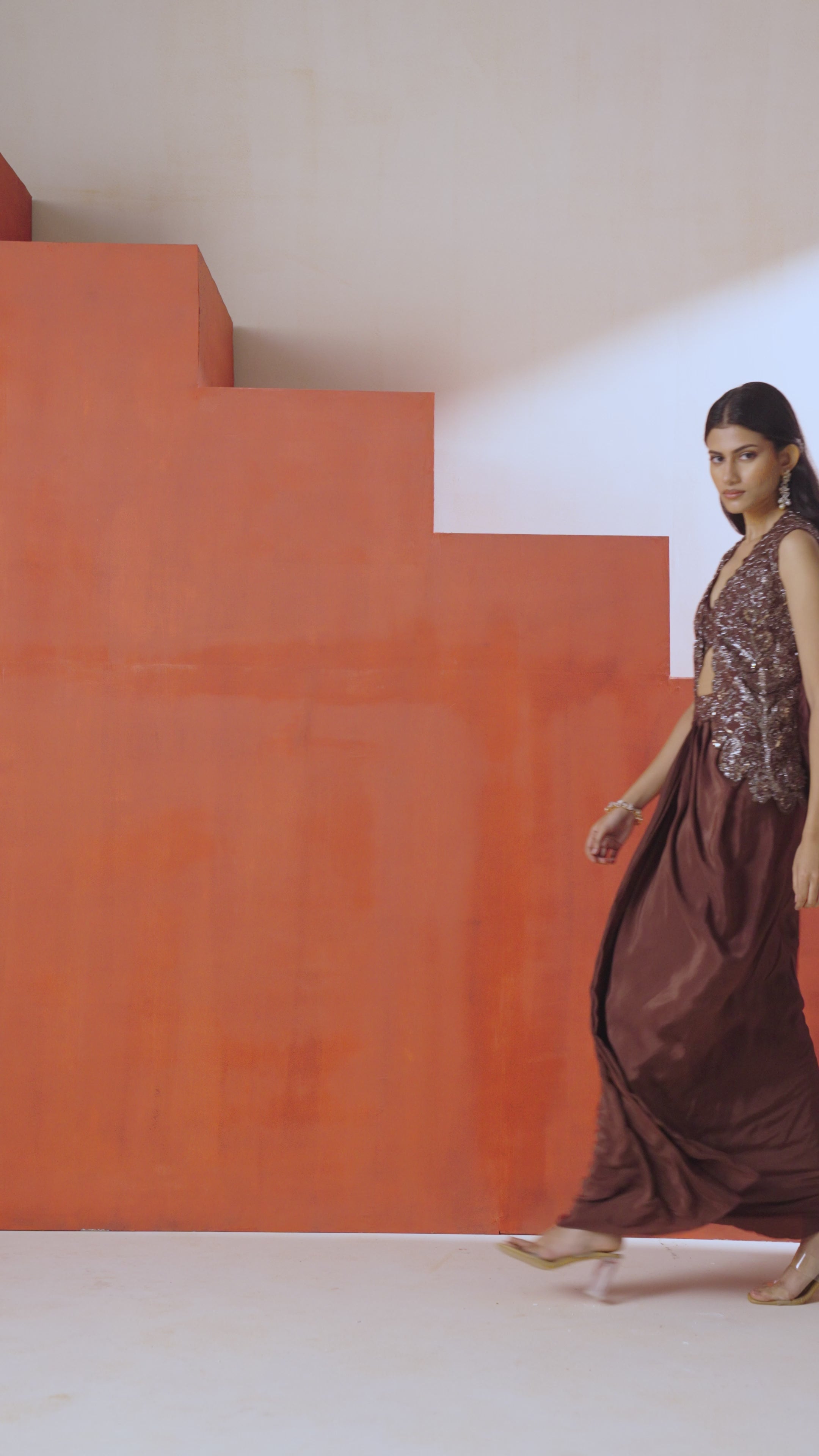 Jacket With A Bustier And A Drape Skirt
