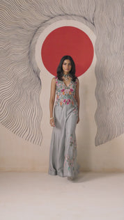 Waistcoat With Panelled Pant