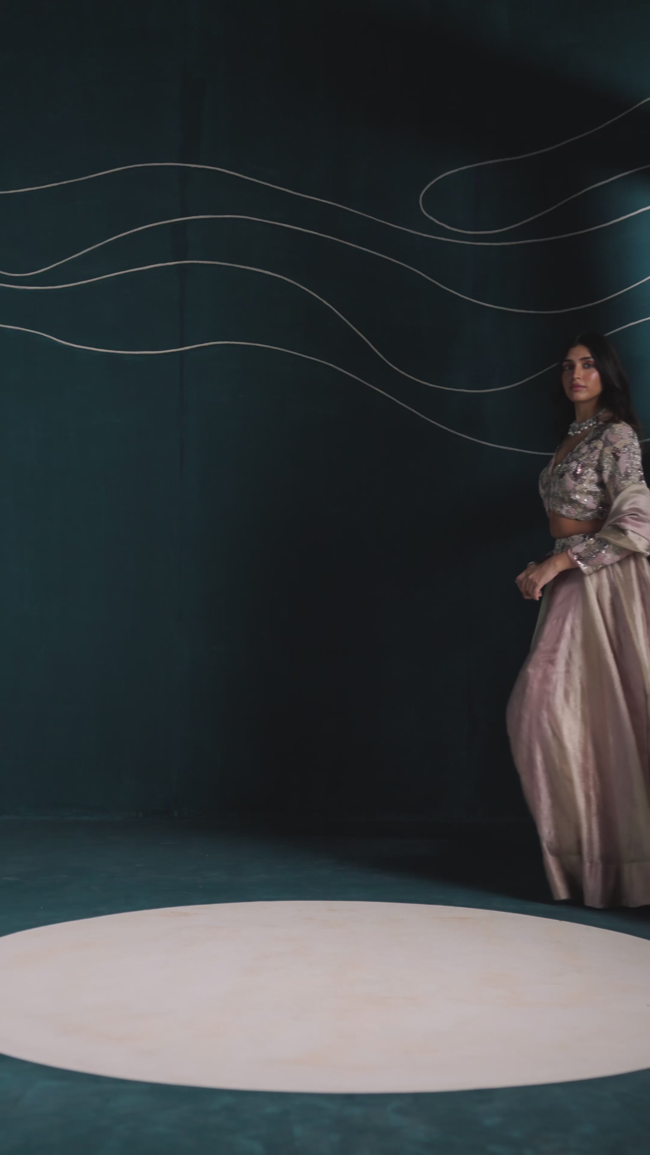 Blouse With A Lehenga And Dupatta