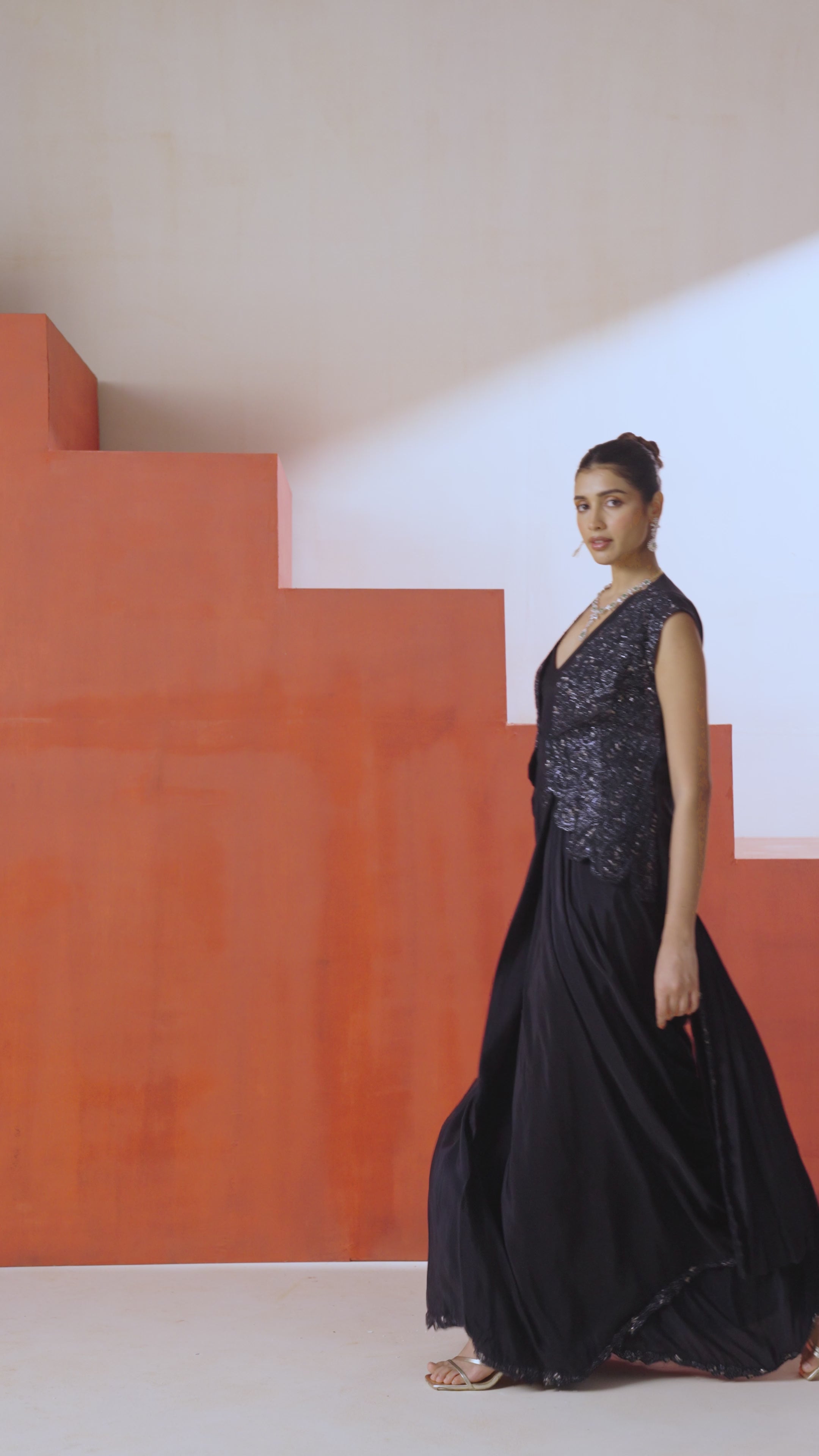 Drape Saree With A Jacket