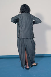 Echo Arched Denim Top