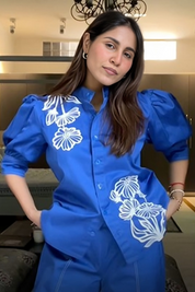 Royal Blue Tailored Co-ord Set