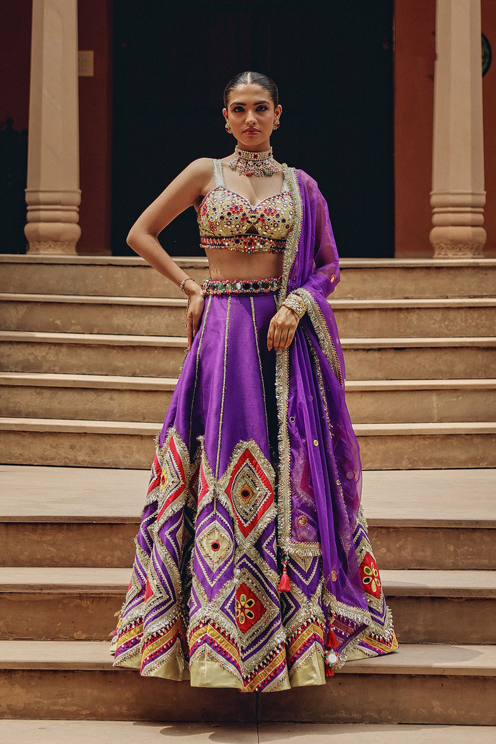Purple Jash E Lehenga Set