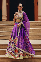 Purple Jash E Lehenga Set