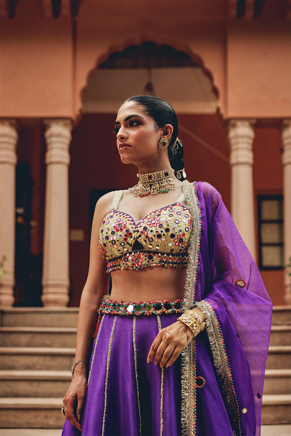Purple Jash E Lehenga Set