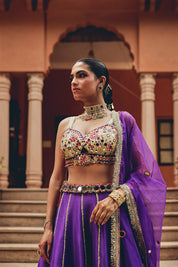 Purple Jash E Lehenga Set