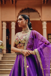 Purple Jash E Lehenga Set