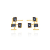 Brick Stud Earrings