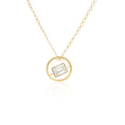 Disc Pendant Necklace