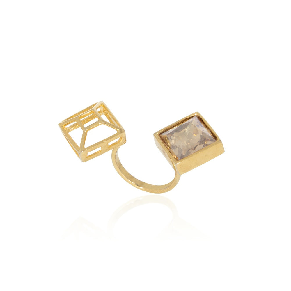 Geo Diamond Ring