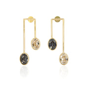 Mismatched Parallel Earrings
