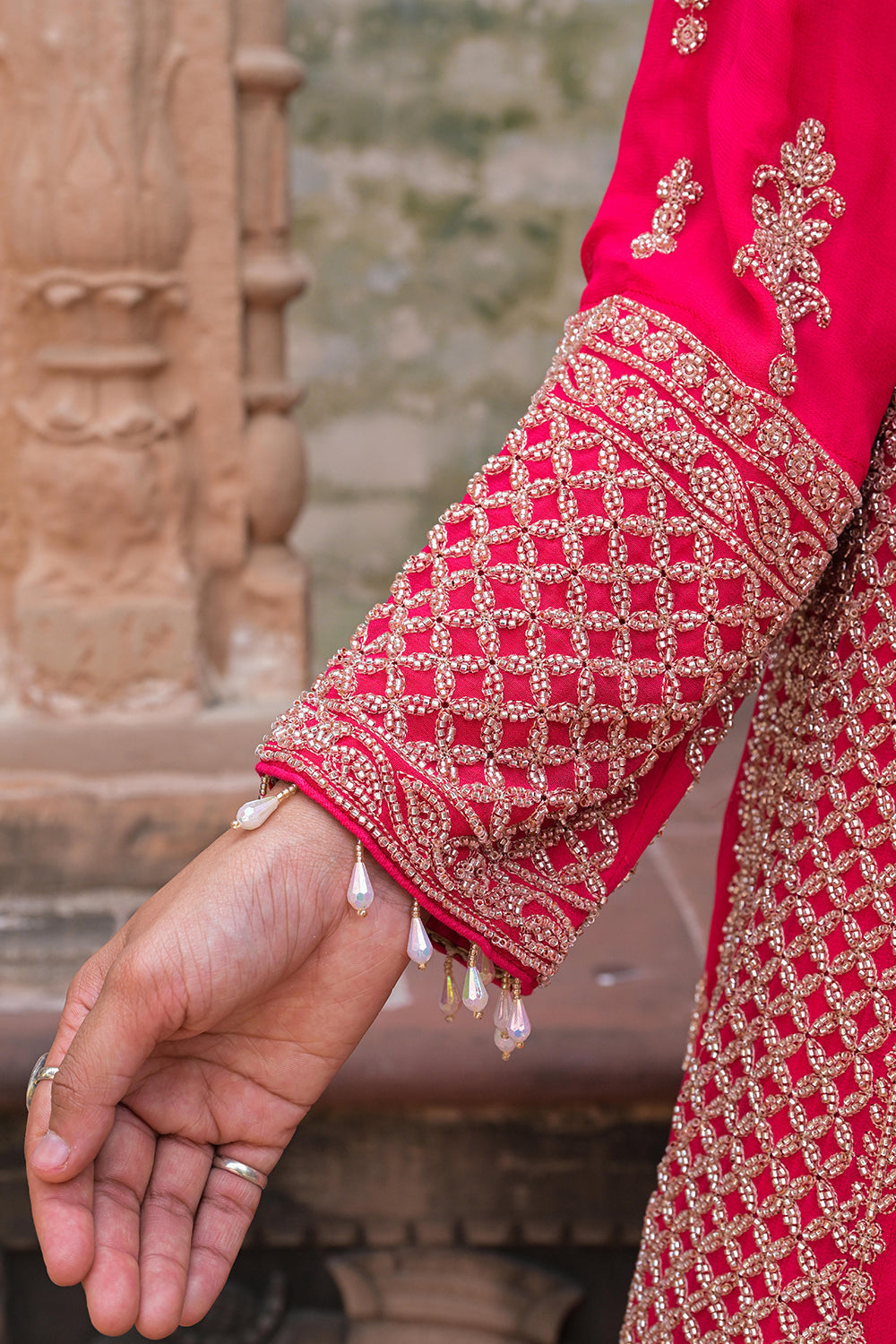 Rani Pink Kurta Palazzo Set