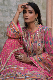 Rani Pink Suit Set With Tulip Pants