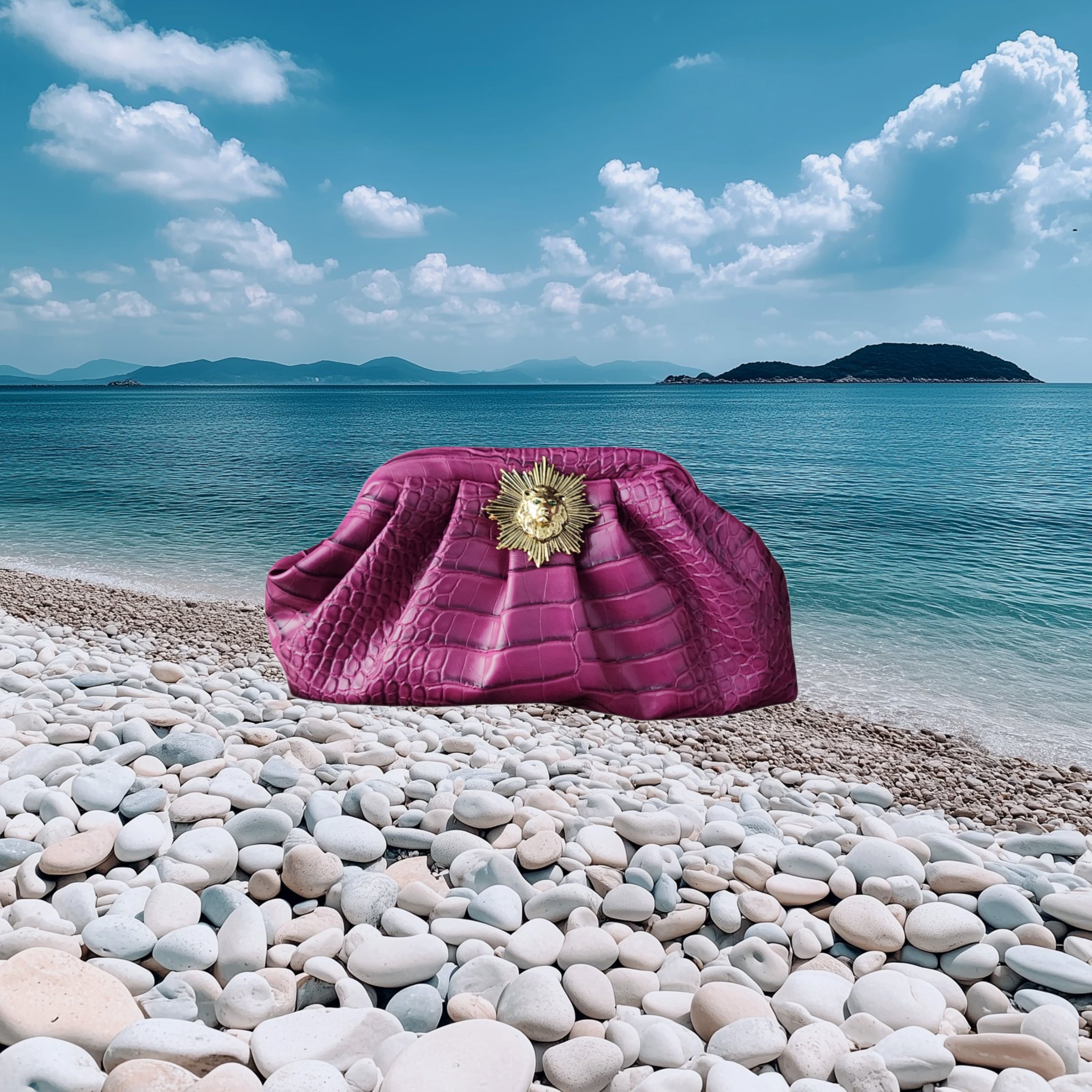 Lion Pouchette Hot Pink