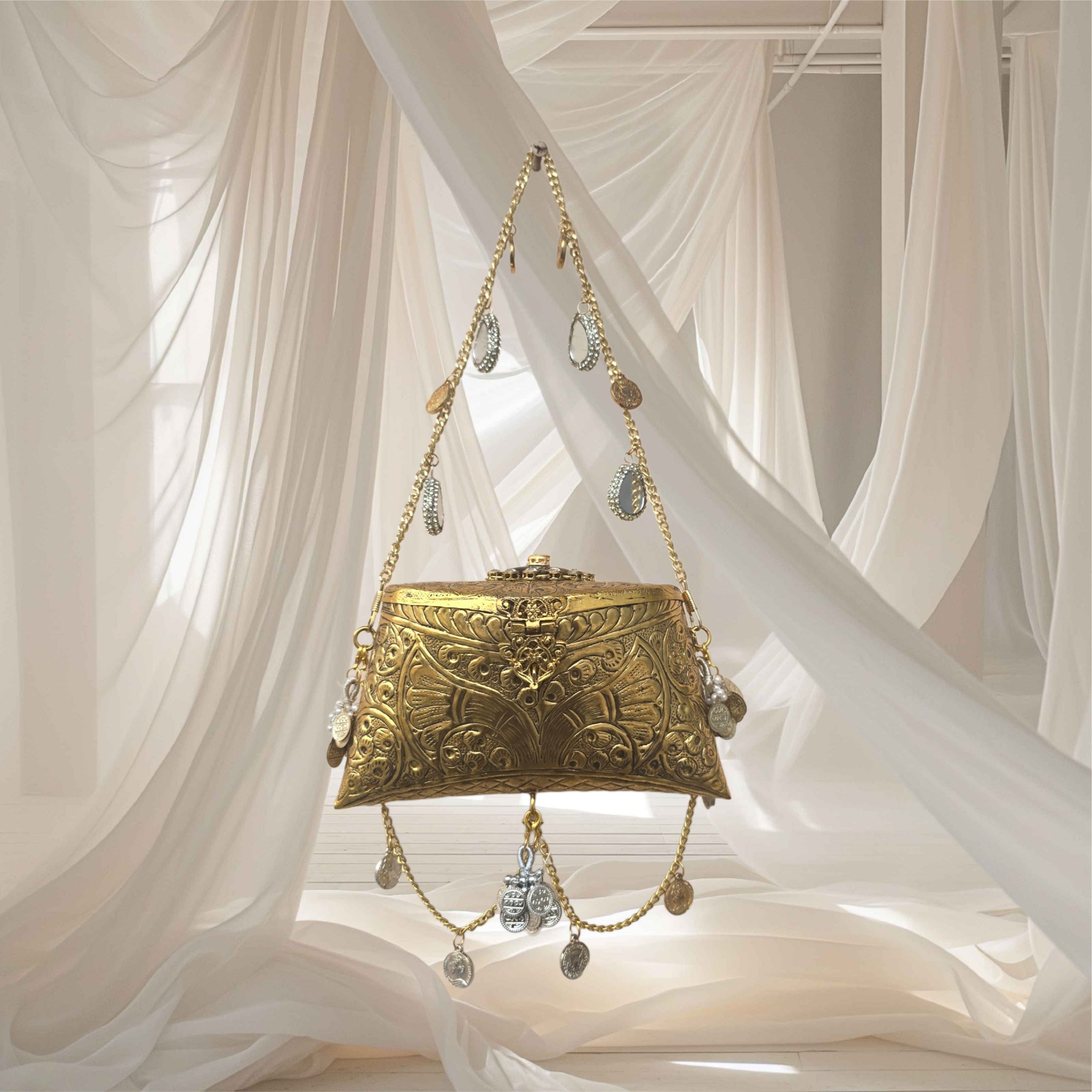 Aysha Bag In Antique Gold