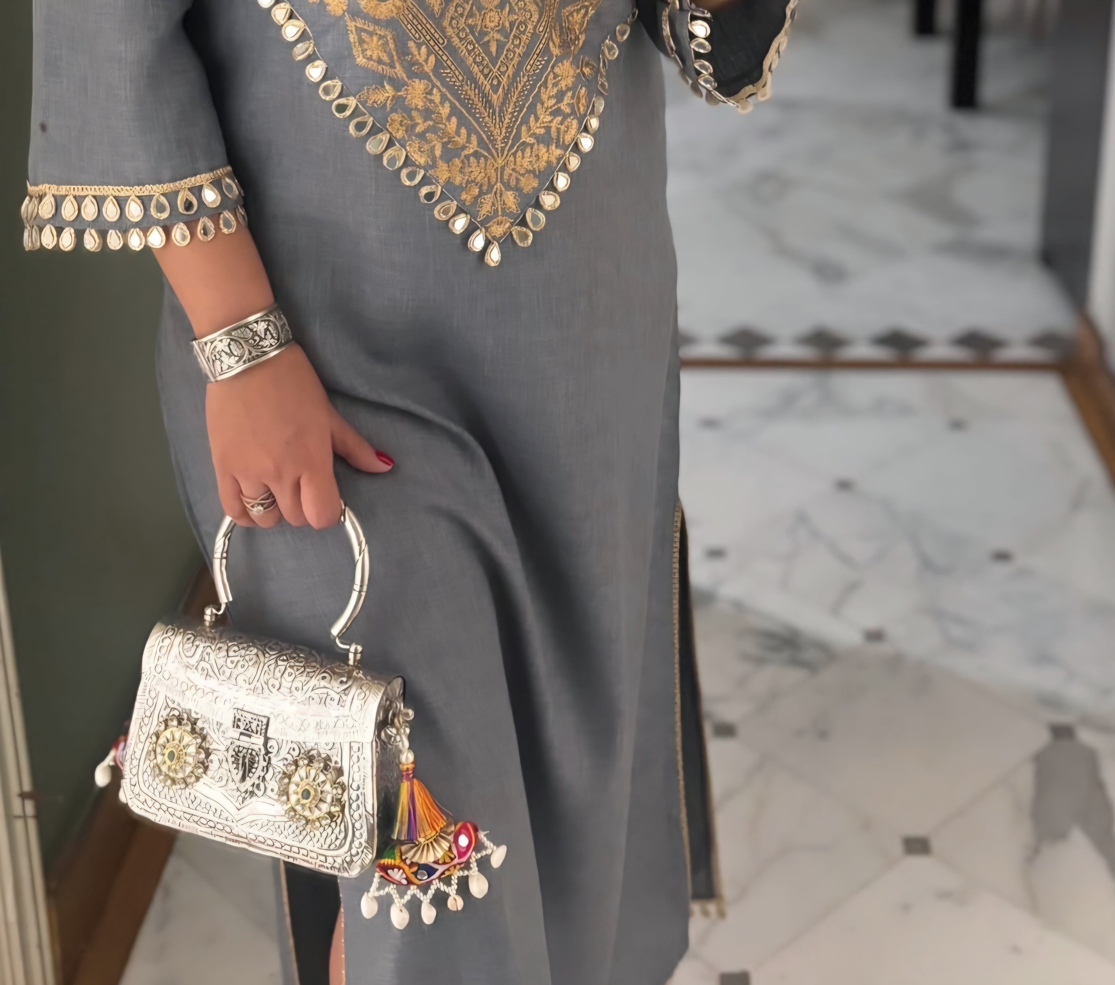 Ragini Bag Silver