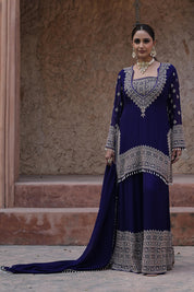 Royal Purple Kurta Palazzo Set