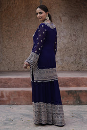 Royal Purple Kurta Palazzo Set