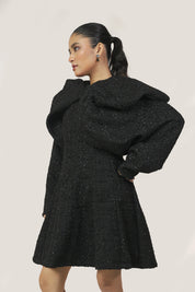 Samridhi Sibal in Exaggerated Tweed Dress