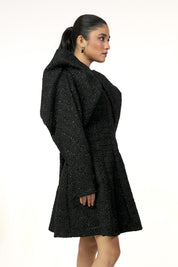 Samridhi Sibal in Exaggerated Tweed Dress