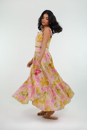 Sharnamli Mehra in Summer Scallop Printed Dress