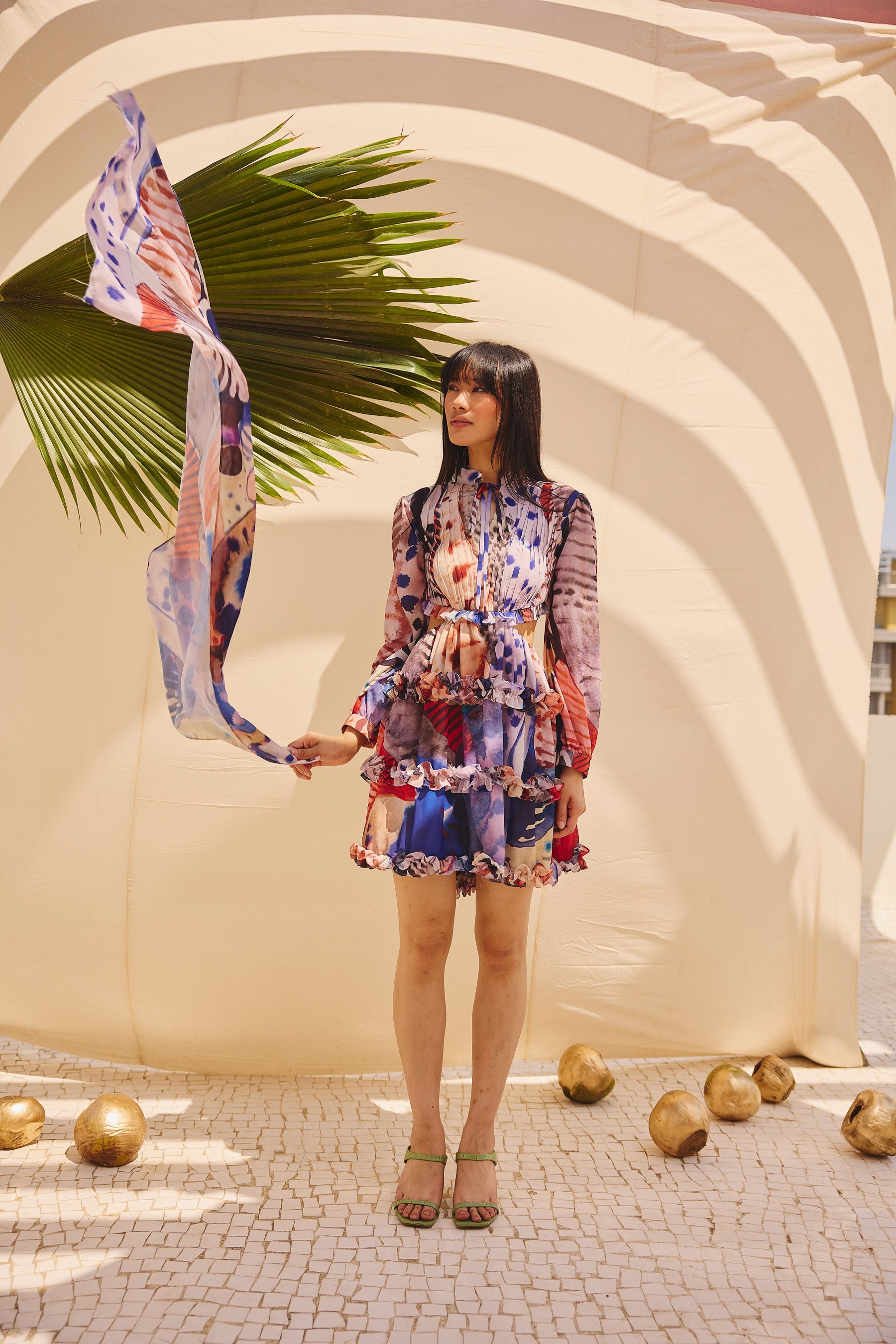 Geena Singh in Pleats & Palettes