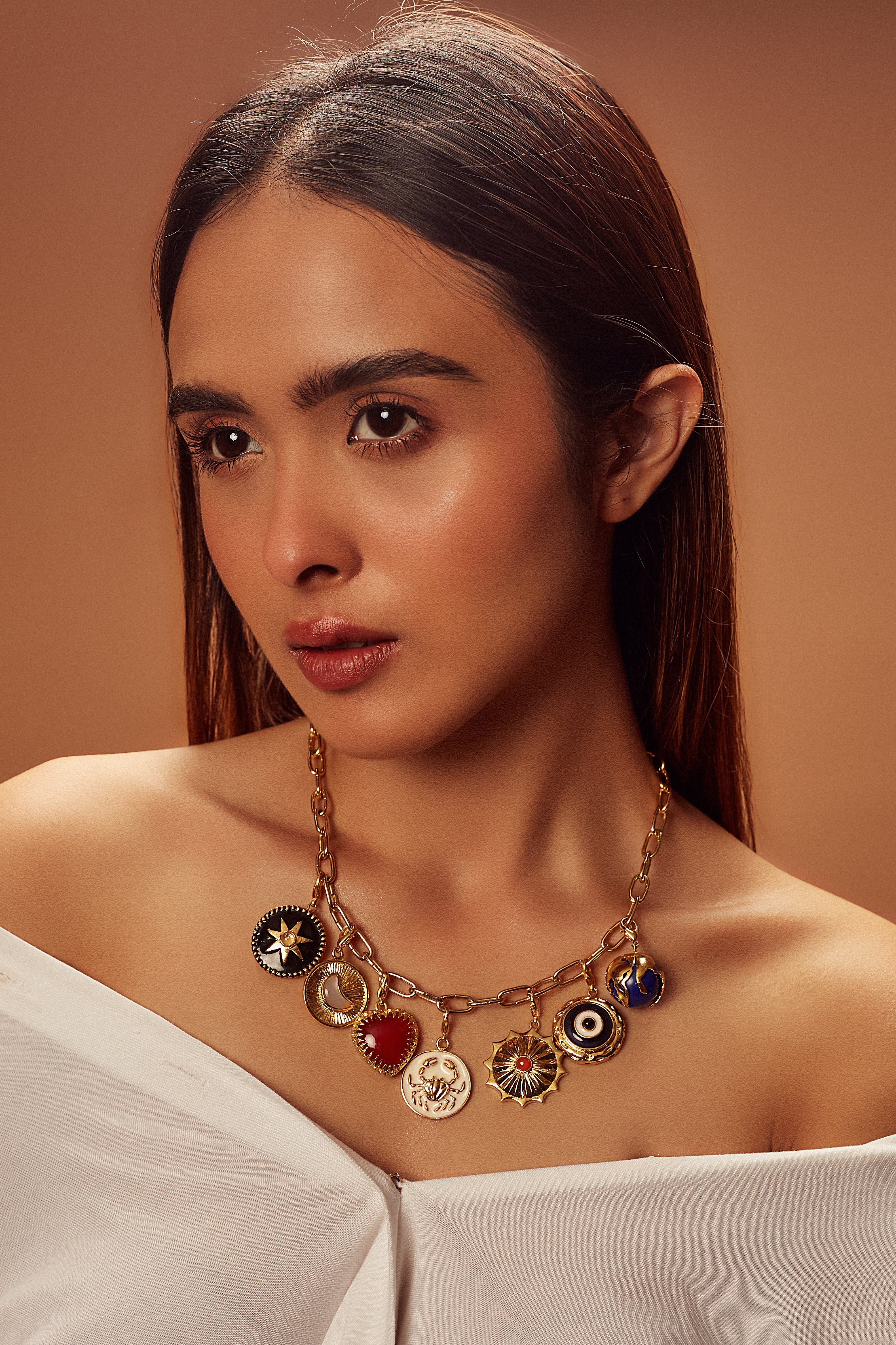 Tina Dutta in Heart Necklace